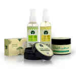 باقة العناية بالبشرة: مرطب+فازلين+تونر+زيت شعر+صابون